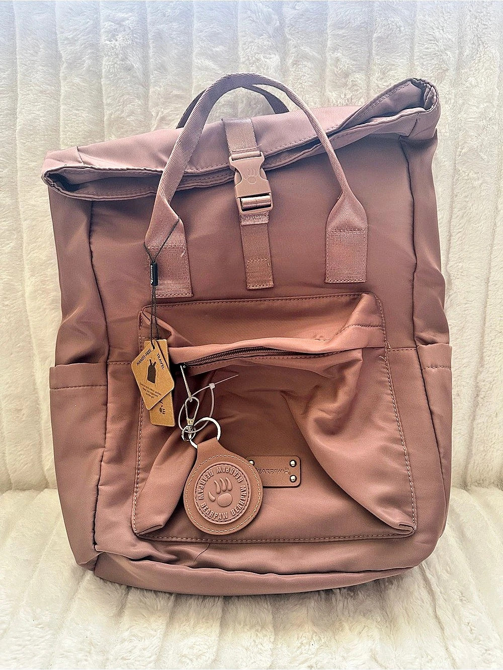Bearpaw Travel Backpack in Dusty Pink NWT